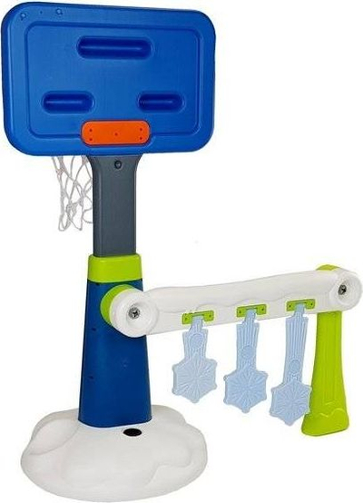 Set basketbolli për kalamoj, tabelë me kosh, top me pompë, shumëngjyrësh