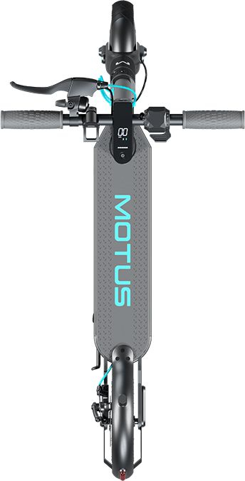 Trotinet elektrik Motus Scooty 10 Lite 2022, motor 350W, goma 10", gri me të zezë