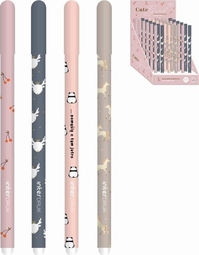 Stilolaps fshirës Interdruk Erasable Pen Cute Girl, 36 copë, blu