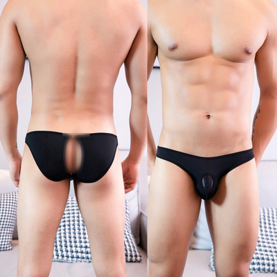 Tanga burrash pa markë, me hapje seksi, poliamid, shumëngjyrëshe