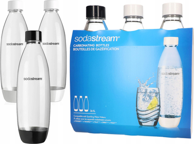Shishe për gazim Soda Club, 1L, plastike, e tejdukshme
