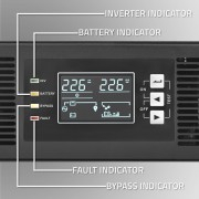 UPS për rack Qoltec Zlon, 1kVA 1000W, ekran LCD, i zi