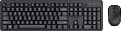 Сет тастатура и глушец Траст Оди II, безжичен, QWERTY, црн