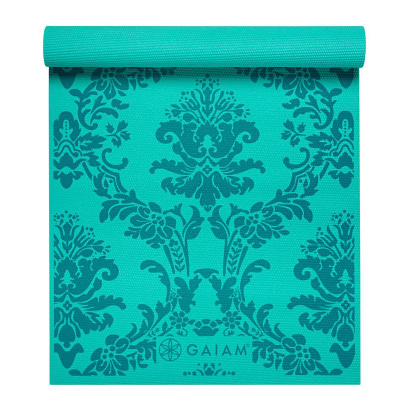 Tapet yoga Gaiam Neo Baroque 58022, 4mm, PVC, ngjyrë turquoise
