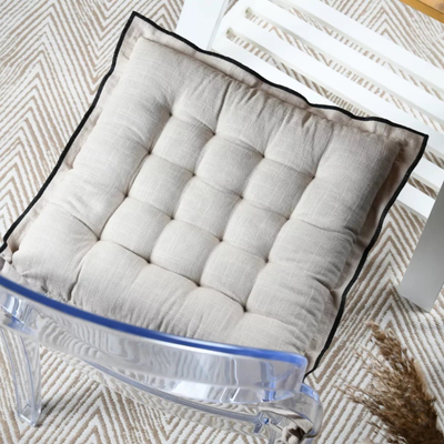 Jastëk karrige S-F Helios Naturel CUD092003GAL, 38x38 cm, dyanshëm, bezhë