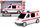 Makina lodër ambulancë Artyk Toy For Boys, 17 cm, me drita dhe zëra, e bardhë