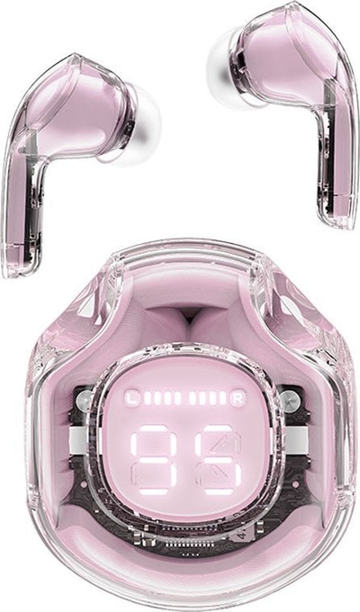 Kufje wireless ACEFAST T8, TWS Bluetooth, reduktim zhurme, Lotus Pink