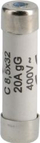 Цилиндрична осигурачка Hager Weber L8532C20, 20A, 8.5x32mm, бела