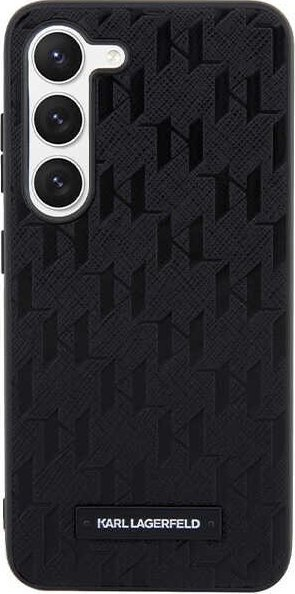 Mbrojtëse telefoni Karl Lagerfeld Saffiano Monogram KLHCS24SSAKLHPK, për Samsung Galaxy S24 S921, hardcase, e zezë