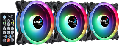 Ftohës Aerocool DUO12PRO, 12 cm, i zi