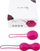 Toptha Kegel Nomi Tang IntiMate, set për stërvitje, silikon, rozë