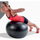Top gjimnastik Pure Gymnastic Ball, 75 cm, PVC, i zi