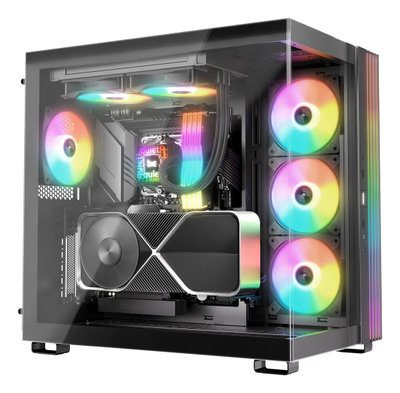 Ftohës ujor CPU Be Quiet Pure Loop 3 LX 240mm, 2x Light Wings PWM, ARGB, i zi