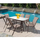 Set ngrënieje 7-pjesësh, Tavolinë + 6 karrige, kafe (HM5119.02), kaftë