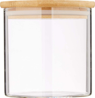 Enë ruajtëse Kesper, 450 ml, kapak bambuje, transparente