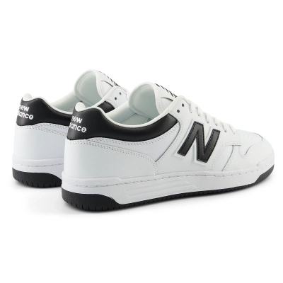 Atlete sportive New Balance BB480LBK, lëkurë, të bardha