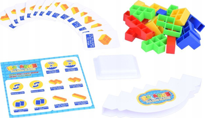 Lojë balancuese me blloqe, Tetris 3D, për kalamaj 3+, me ngjyra nga të gjitha