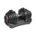 Hantel rregullues REBEL ACTIVE, 40kg, bazë mbajtëse, i zi