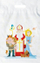 Kese dhuratash Christmas Eve, plastike, 29 x 46 cm, me motive Krishtlindjesh
