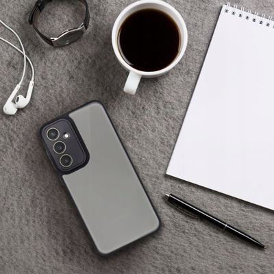 Kapak telefoni VARIETE për Samsung Galaxy A17, PC edhe TPU, mban karikim wireless, i zi