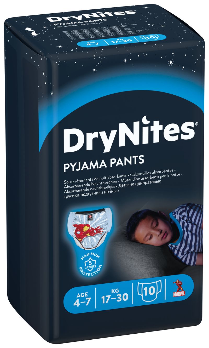 Pelena nate DryNites®, djem 4-7 vjeç