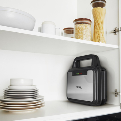 Tostier 3 në 1 Tefal UltraCompact SW383D10, 700W, pjata të këmbyeshme, inox