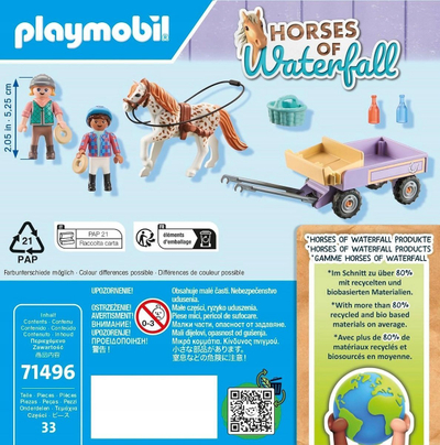 Set lojërash Playmobil Horses of Waterfall 71496 Pony Carriage, figurina, shumëngjyrëshe