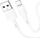 Kabllo Hoco X83 USB A në Lightning, 1 m, 2.4A, e bardhë