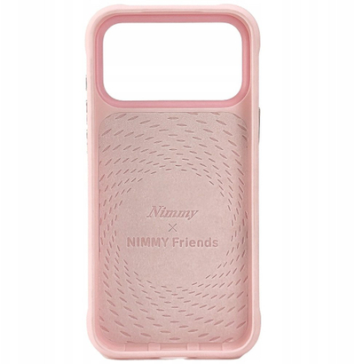 Mbrojtëse telefoni Nimmy Glasses Cool Dog për iPhone 17 Pro, TPU PC, rozë