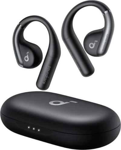 Kufje pa tela Soundcore AeroFit A3872G11, Bluetooth 5.3, 11 orë bateri, të zeza