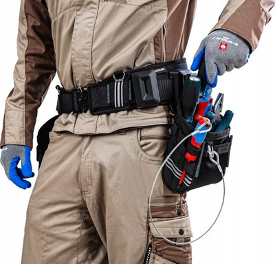 Xhep veglash L-BOXX ProClick Tool Pouch M 14, për brez, me mbajtëse elastike, i zi