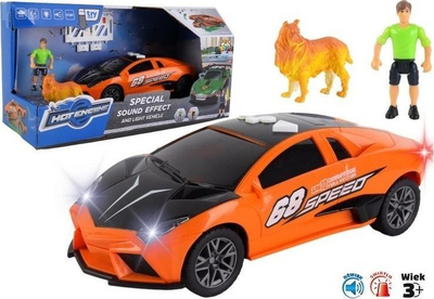 Makina lodër Street Madness Sport Car Pro Kids, me bateri, portokalli