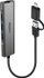 Hub USB me Ethernet Lindy USB 3.2 Gen 1, 3x USB A, Gigabit LAN, gri