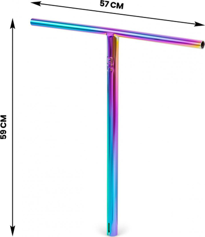 Timon për skuter Soke T-Bar Stunt, 59 cm, neokrom