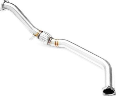 Downpipe RM Motors për BMW E46 318D 320D, motor M47, diametër 63.5mm, çelik inoks