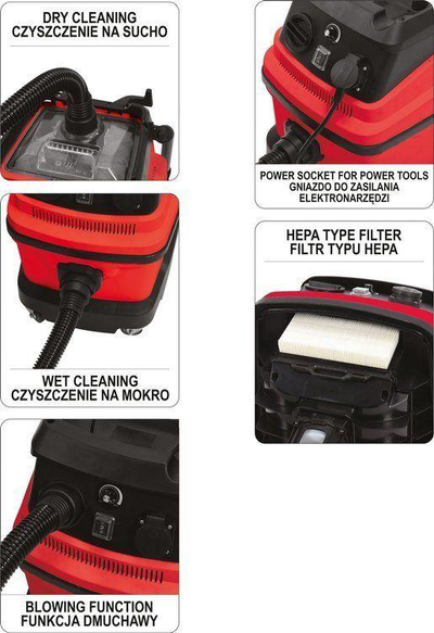 YATO Индустриски Правосмукалка, 1600W, 30 L