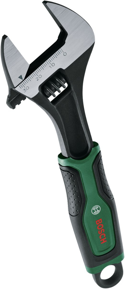 Çelës i rregullueshëm Bosch Home and Garden 1600A032VF, 8", hapje 32 mm, i zi