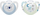 Biberon qetësues NUK Star, 0-6 muaj, silikon BPA-free, set 2 copë, blu