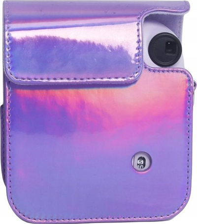 Këllëf aparati LoveInstant për Fujifilm Instax Mini 12, lëkurë eco, me rrip, lejla me shkëlqim