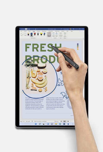 Таблет Microsoft Surface Pro 8, 13\", Intel Core i7-1185G7, 16GB RAM, 512GB SSD, сребрен