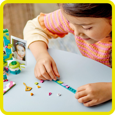 Set LEGO Disney Mirabel Photo Frame and Jewelry Box 43239, kuti bizhuterish, kornizë fotografish, shumëngjyrësh