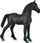 Фигурa играчка Collecta Friesian Foal, ждребе, црна