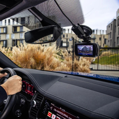 Kamera për makinë LAMAX C11 GPS 4K, me detektor radarësh, e zezë