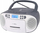 CD player portativ Reflexion RCR2260, i vogël, i lehtë për ta marrë me vete, i bardhë me gri