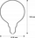 Llambë LED SEGULA Globe 24V DC, E27, 3W, xham mat, e bardhë e ngrohtë