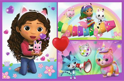 Puzzle Trefl Gabi Dollhouse Game me Gabi, 2 x 70 copa, shumëngjyrësh