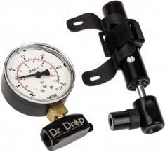 Testues presioni Aquacomputer Dr. Drop, me pompë ajri, manometër analog, ngjyrë e zezë