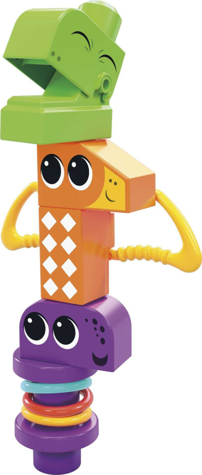 Lodër ndërtuese Mega Bloks Squeak 'n Chomp Dinos, 24 pjesë, sensorike, shumëngjyrëshe