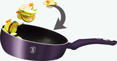 Tigan hedhës BERLINGERHAUS Purple Eclipse BH-7026, 26 cm, sipërfaqe titan, lejla metalike