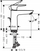 Rubinet lavamani Hansgrohe Talis E 110, ComfortZone, mat i zi